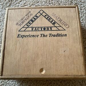 Cuban Cigar Factory Wooden Box